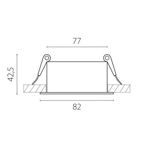 Рамка круглая встраиваемая для светодиодных модулей 0750xx STELLA 075206