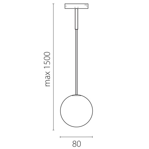 Светильник подвесной 24V 3W 90LM 180&deg; 4000K, черный/белый матовый Linea 206747