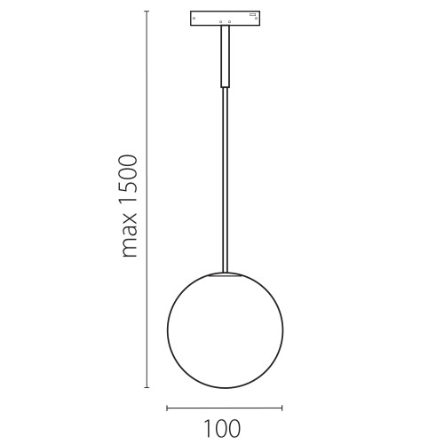 Светильник подвесной 24V 6W 180&deg; 3000K, черный/белый матовый Linea 206837