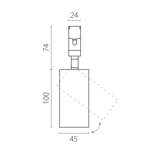 Светильник трековый 48V 10W 3000K 24&deg; черный DUE 207237
