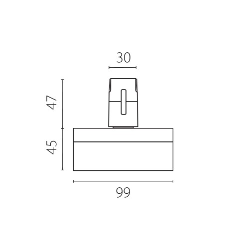 Светильник трековый 48V 6W 4000K 120&deg; черный Due Hermes 210647