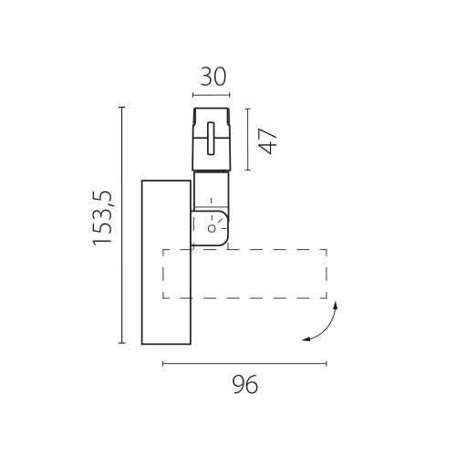 Светильник трековый 48V 6W 4000K 24&deg; черный Due Hermes 210747