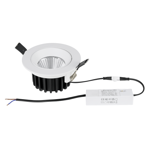 Светильник встраиваемый поворотный 10W 38G белый Soffi IP65 212446IP65