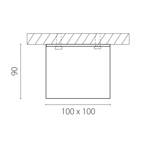 Светильник точечный накладной декоративный под заменяемые галогенные или LED лампы Monocco 212516