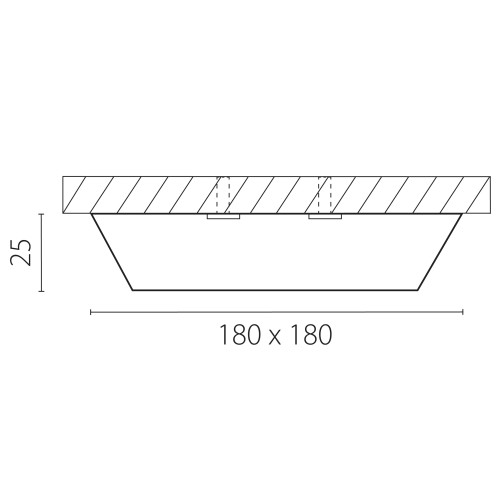 Светильник накладной заливающего света со встроенными светодиодами Urbano 216832