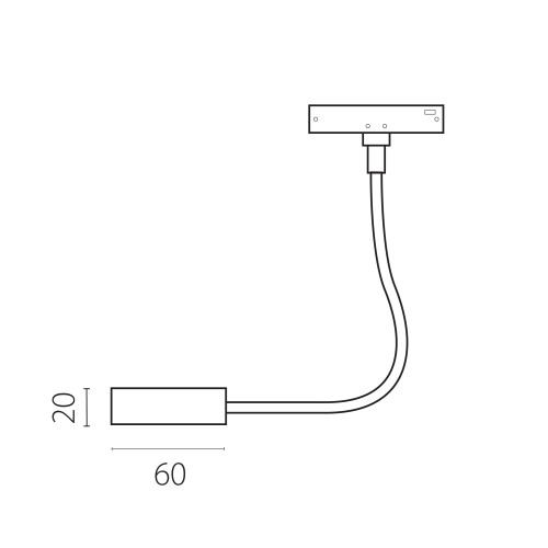 Светильник для чтения 24V 3W 24&deg; 4000K, черный Linea 236047