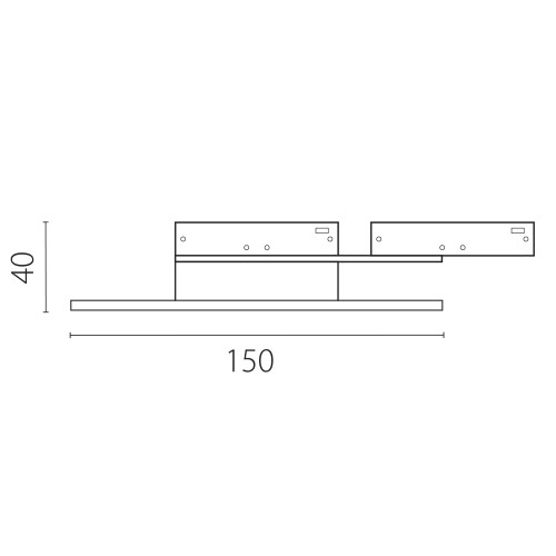 Светильник отраженного света 24V 5W 200&deg; 3000K, черный Linea 236137