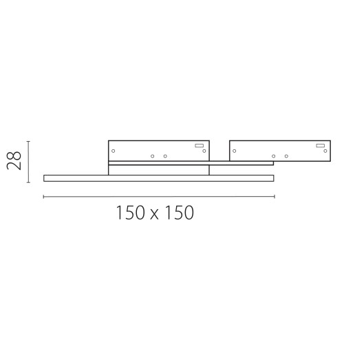 Светильник отраженного света 24V 5W 200&deg; 4000K, латунь Linea 236141Q