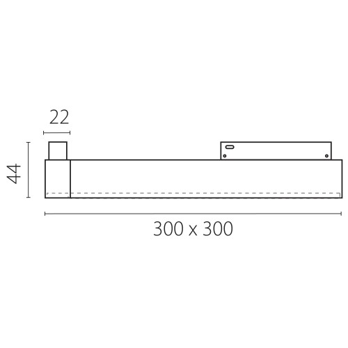 Светильник трековый угловой 48V 24W 3000K 90&deg; UGR<13 черный Uno 259437