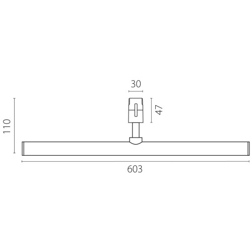 Светильник линейный 48V 20W 4000K 130&deg; черный Due Hermes 270547