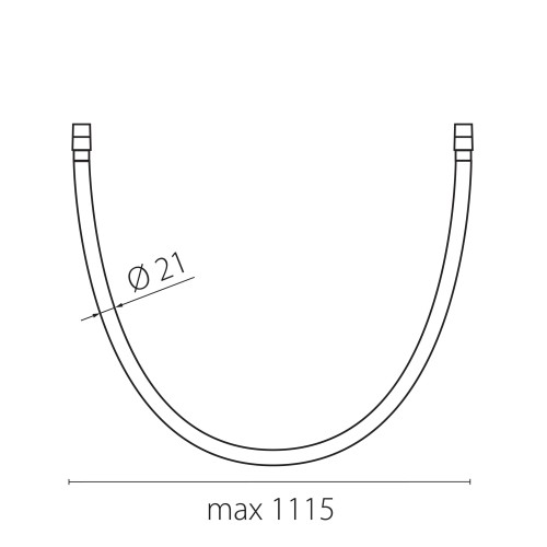 Светильник гибкий 48V 10W 4000K 360&deg; 1м черный Due Hermes 270647