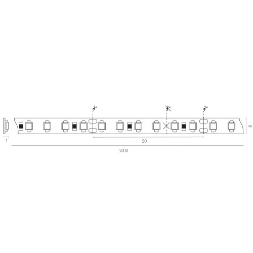 Лента холодного белого свечения 24V Lightstar 420805