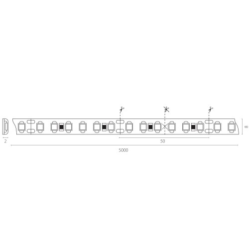 Лента теплого белого свечения 24V Lightstar 420853 Лента теплого белого свечения 24V Lightstar 420853