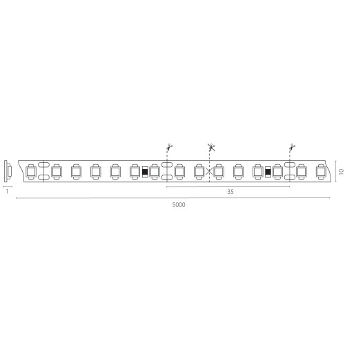 Лента цветная RGB+W 24V Lightstar 421000