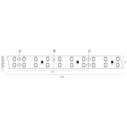 Лента белого свечения 24V Lightstar 421504