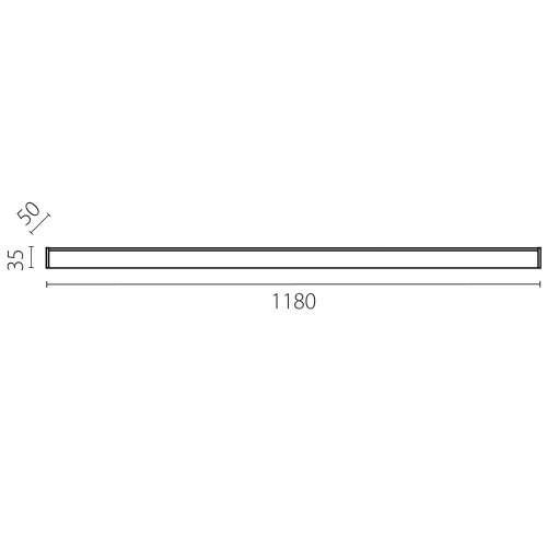 Светильник линейный 20W 900Lm 120G Trito Base 457267