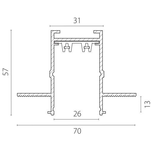 Трек PRO 220V, 2 метра Teta Pro 505226