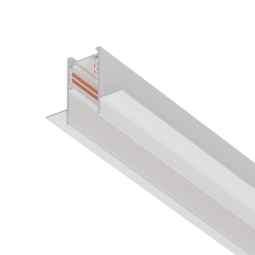 Трек 4-контактный встраиваемый со стыковочным пазом 48V 2м (Заглушки и декоративный экран в комплекте) Uno Pro 509226P