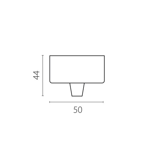 Чаша потолочная накладная &Oslash;50 д/подвода питания 510117 на 48В черная Due Hermes 510017