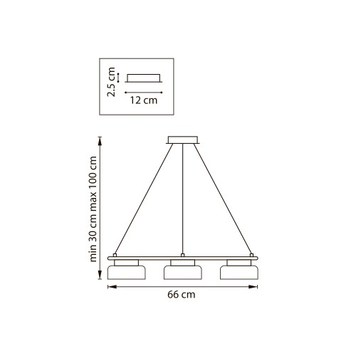 Люстра подвесная Fico II 740167