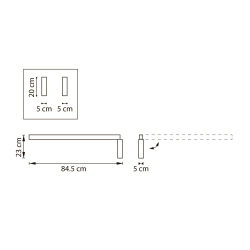 Бра (светильник настенный) Dive 740547