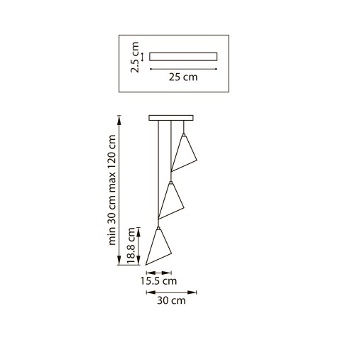 Люстра подвесная Cone GW 757036