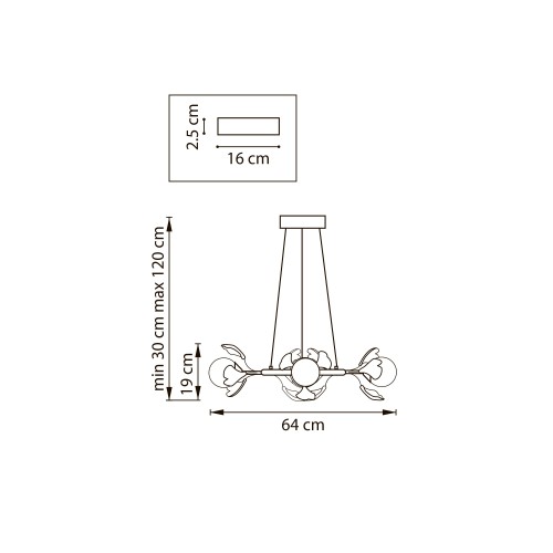 Люстра подвесная Ceramo BW 799067