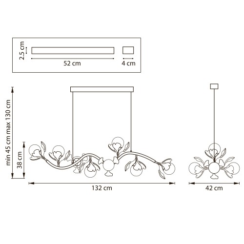 Люстра подвесная Ceramo BW 799087