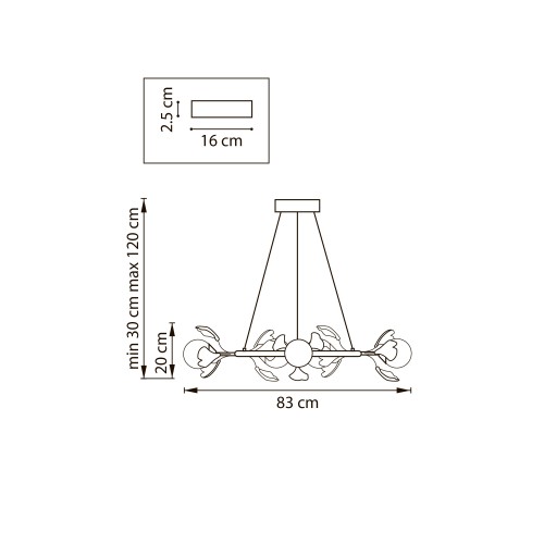 Люстра подвесная Ceramo BW 799097