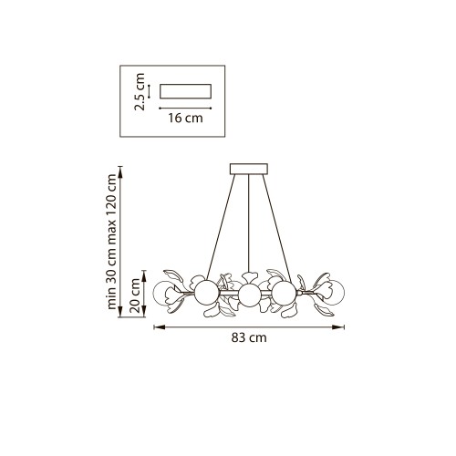 Люстра подвесная Ceramo BW 799127