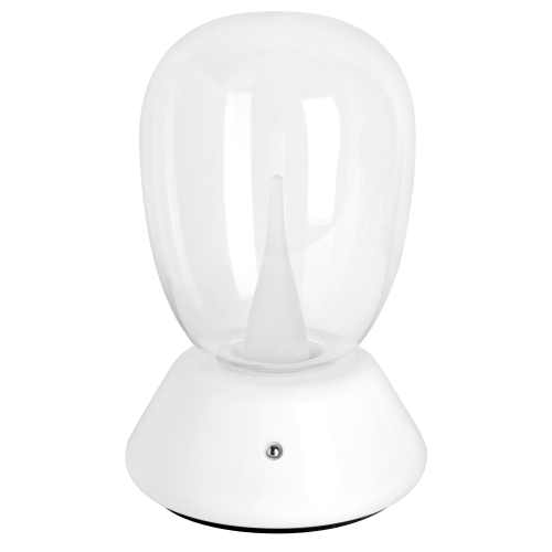 Настольная лампа диммируемая 10W 3000K прозрачный/белый Uovo III 807906