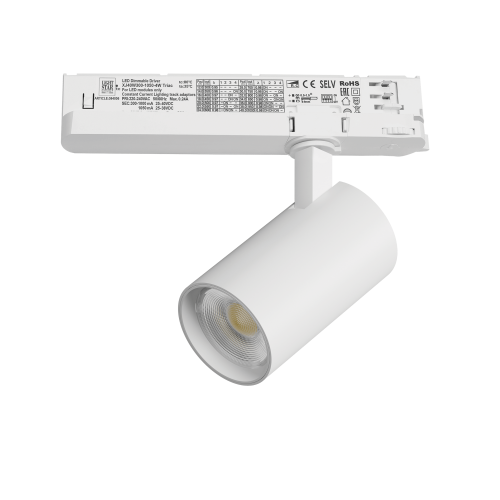 Светильник для трековой системы Quattro LED 15W с управлением TRIAC Alta Base A5136TRIAC