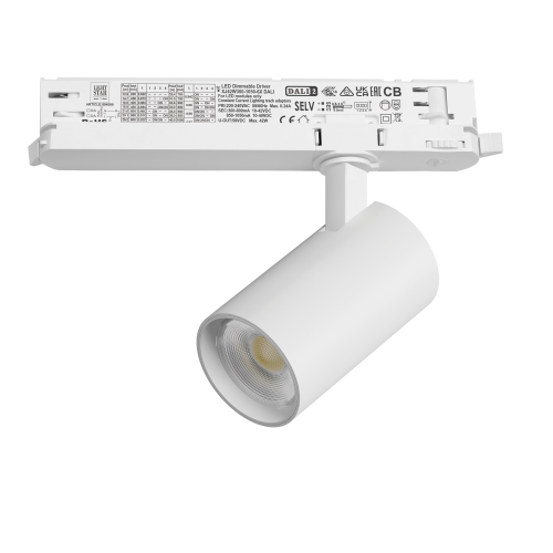 Светильник для трековой системы Quattro LED 15W с управлением DALI Alta Base A5146DALI