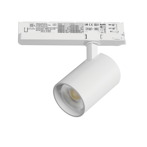 Светильник для трековой системы Quattro LED 24W с управлением TRIAC Alta Base A5236TRIAC
