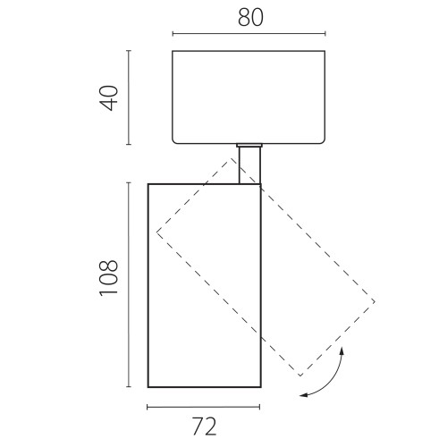 Светильник накладной LED 24W со накладной чашей Alta Base A5246SO