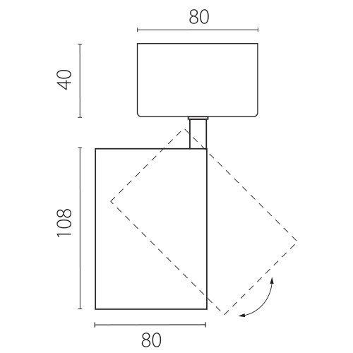 Светильник накладной LED 30W с накладной чашей Alta Base A5337SO