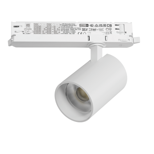 Светильник для трековой системы Quattro LED 30W с управлением DALI Alta Base A5346DALI
