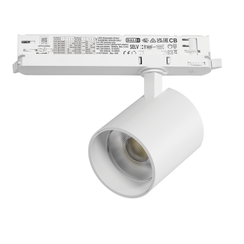 Светильник для трековой системы Quattro LED 35W с управлением DALI Alta Base A5436DALI