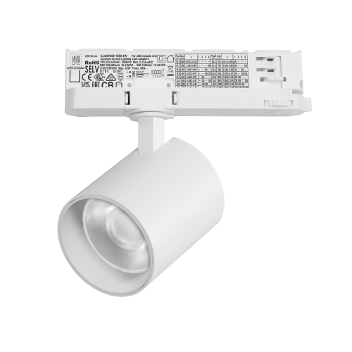 Светильник для трековой системы Quattro LED 35W 36G с адаптером Alta Base A5446QT36G