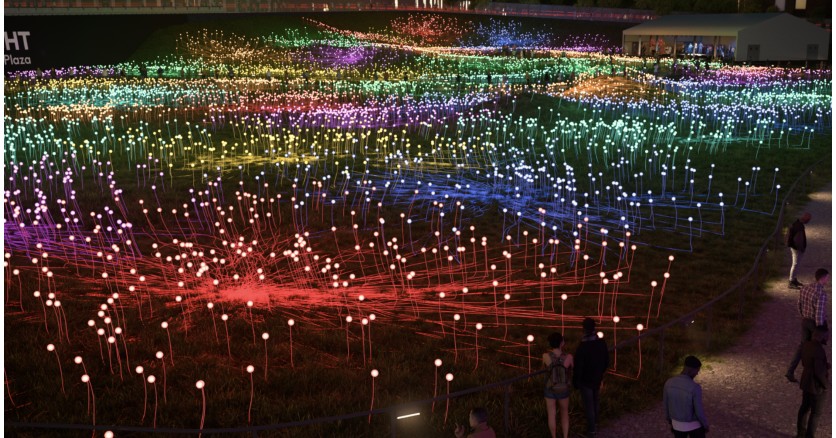 «Поле света»: инсталляция в Нью-Йорке «Поле света»: инсталляция в Нью-Йорке