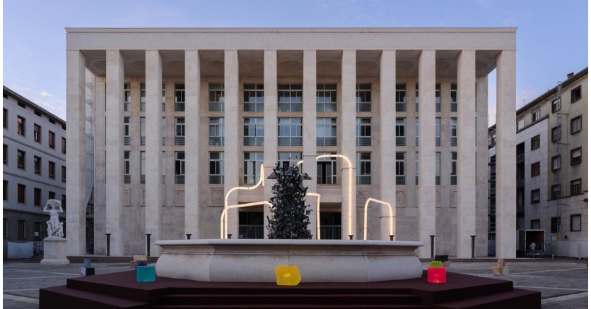 Световая инсталляция в Бергамо от итальянских дизайнеров