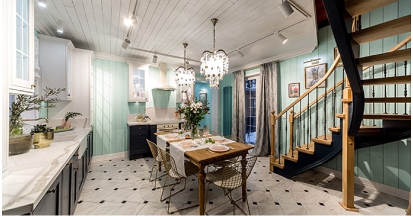 Трековые системы и споты Illumo F в мятном проекте &ldquo;Дачного ответа&rdquo;