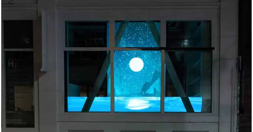 Световая инсталляция против протестов в Сиэтле