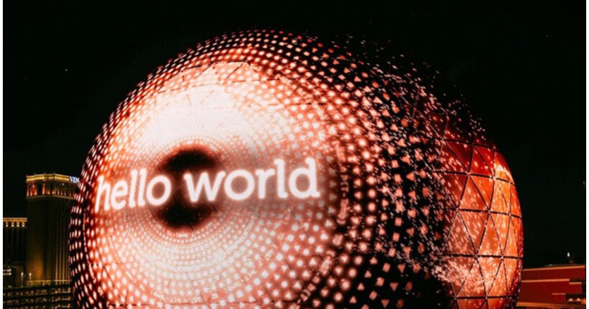  Огромный светодиодный шар осветил горизонт Лас-Вегаса