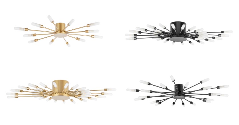 Новинки Ragno: фейрверк света в потолочных люстрах