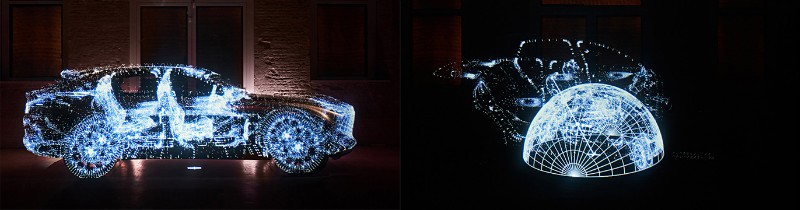 Философия взаимодействия в световых композициях инсталляции Lexus