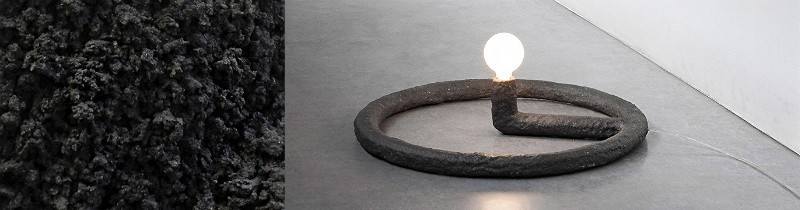 Дизайнер из Дании сделала светильник из железа и камня