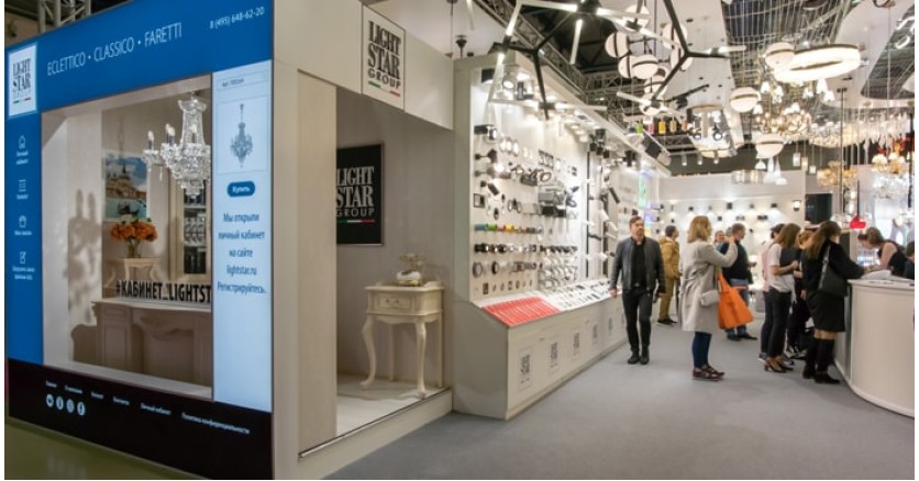 Интерактивный стенд Lightstar Group на выставке Interlight Moscow 2018