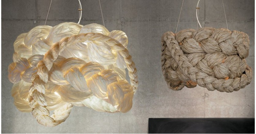 Светильникам Bride заплели бумажные косы