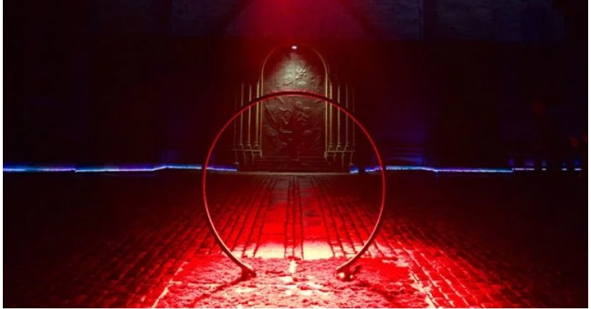 Собор Роскилле участвует в световом фестивале